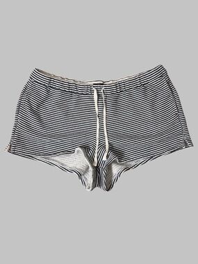 J. Crew Striped Cotton Blend Drawstring Lounge Shorts